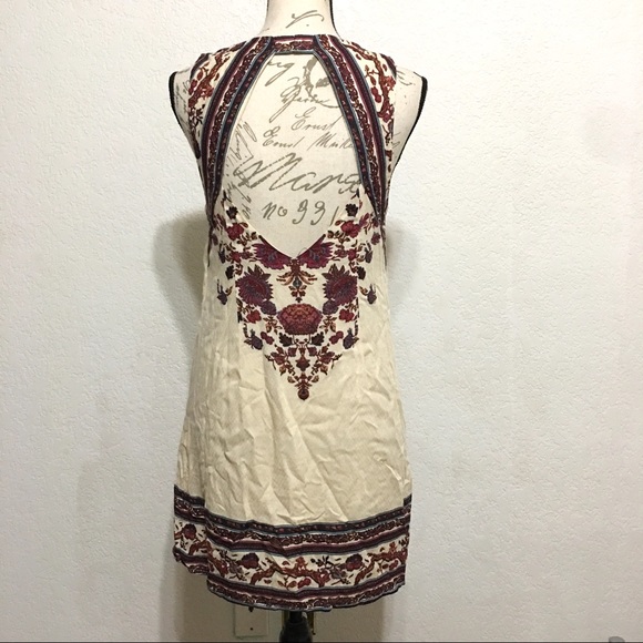 Ecote Sleeveless Shift Dress Floral Pattern Medium - Picture 4 of 8